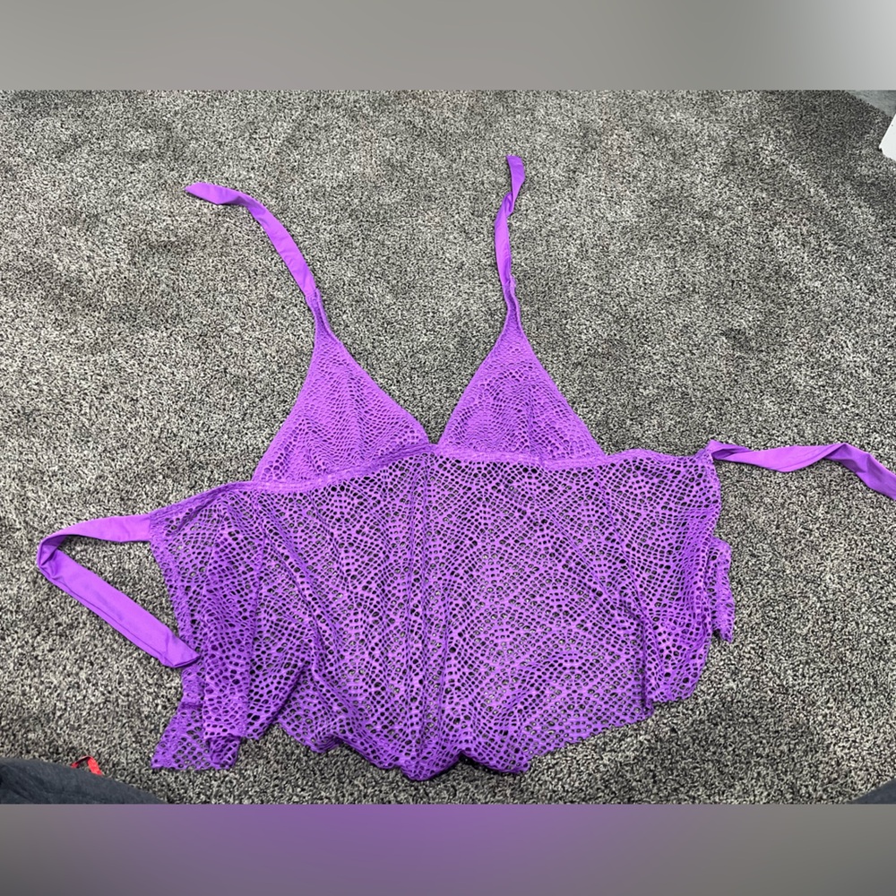Purple bikini top